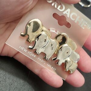 Jordache herd of elephants brooch